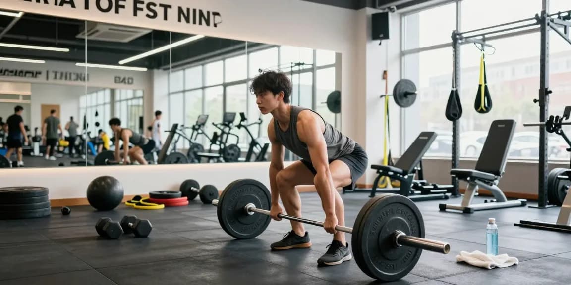 Aktive Person hebt Gewichte im Steroidshop-Fitnessstudio zum Muskelaufbau