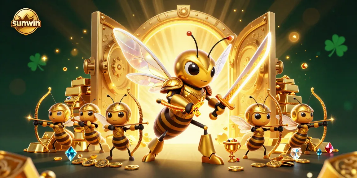 Experience the thrill at Sunwin, where a golden hornet samurai and bee archers bring excitement to online gaming.