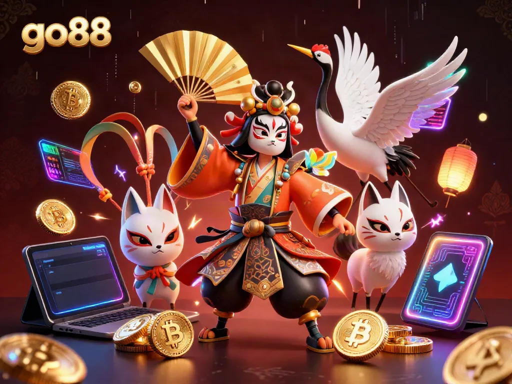 Experience the excitement of go88 with vivid 3D characters and crypto-themed gaming elements.