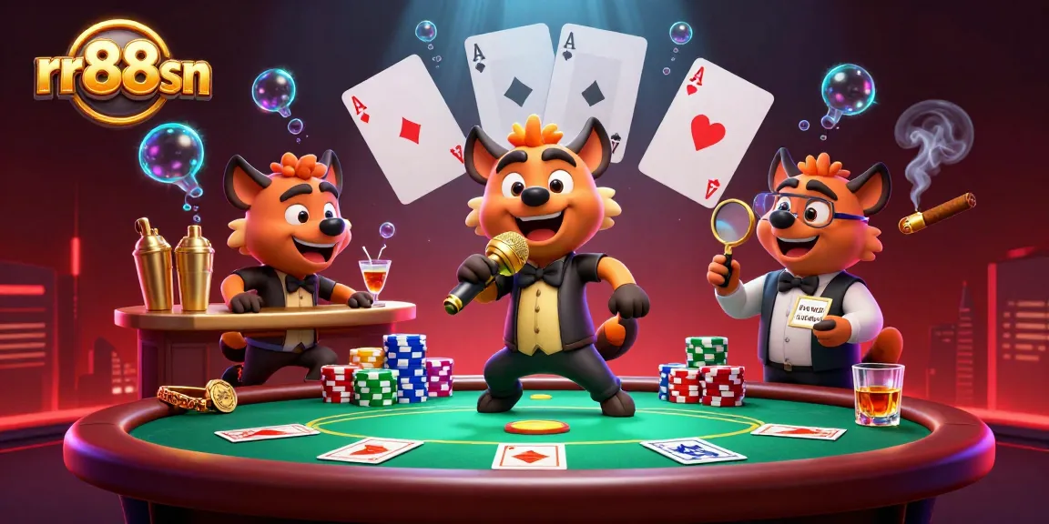 Experience the excitement of rr88sn's casino where hyenas entertain through comedy and cocktails.