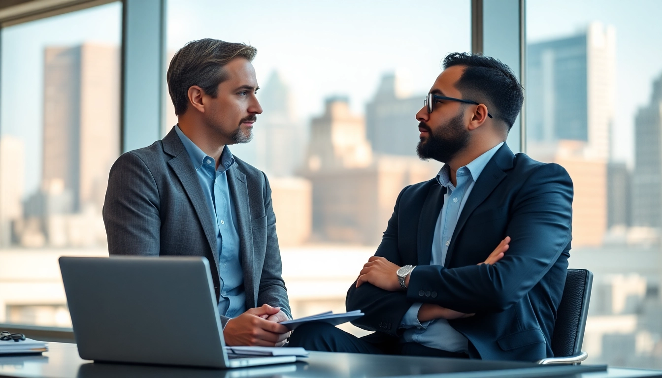 Headhunter Ingenieure im professionellen Interview mit einem talentierten Ingenieur.