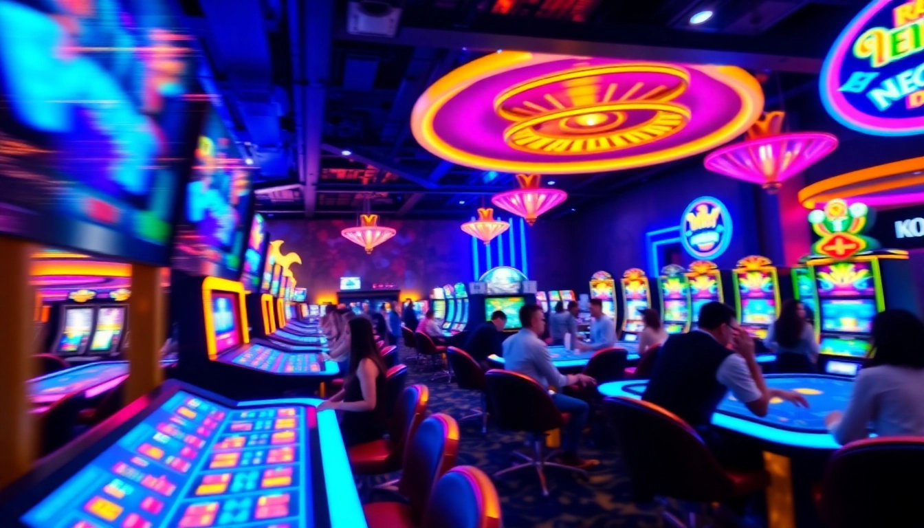 Experience thrilling gameplay in Casinos ohne Lizenz in Deutschland featuring excitement, neon lights, and gaming action.