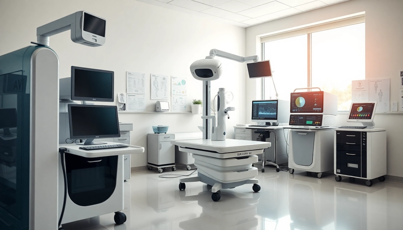 Entdecken Sie deus medical Geräte in einem modernen, klinischen Umfeld mit fortschrittlicher Technologie.