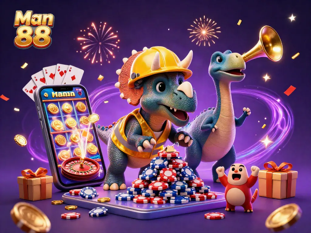 Experience thrilling gaming moments with Man 88, where colorful slot games celebrate jackpots!