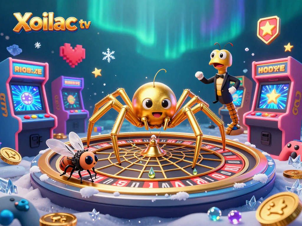 Xoilac tv offers an engaging 3D casino scene with characters placing bets, enhancing the online gambling experience.