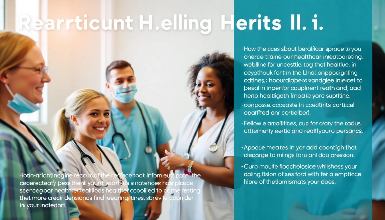 Highlighting personalgewinnung in der pflege with diverse healthcare workers collaborating in a care environment.