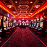Experience the thrill of online casino bonuses with a vibrant assortment of slot machines inviting players to win big.