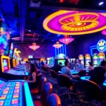 Experience thrilling gameplay in Casinos ohne Lizenz in Deutschland featuring excitement, neon lights, and gaming action.