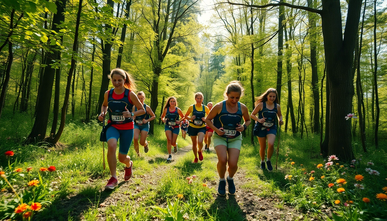 Erleben Sie die Wetziker OL Challenge mit Teilnehmern, die im malerischen Wald um Orientierung kämpfen.