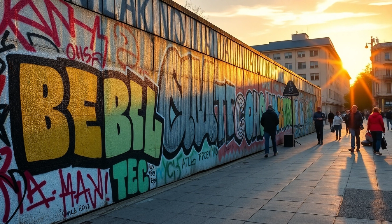 Entdecken Sie die farbenfrohe Graffiti-Kunst in Berlin, die kreative Ausdrucksformen an urbanen Wänden zeigt.
