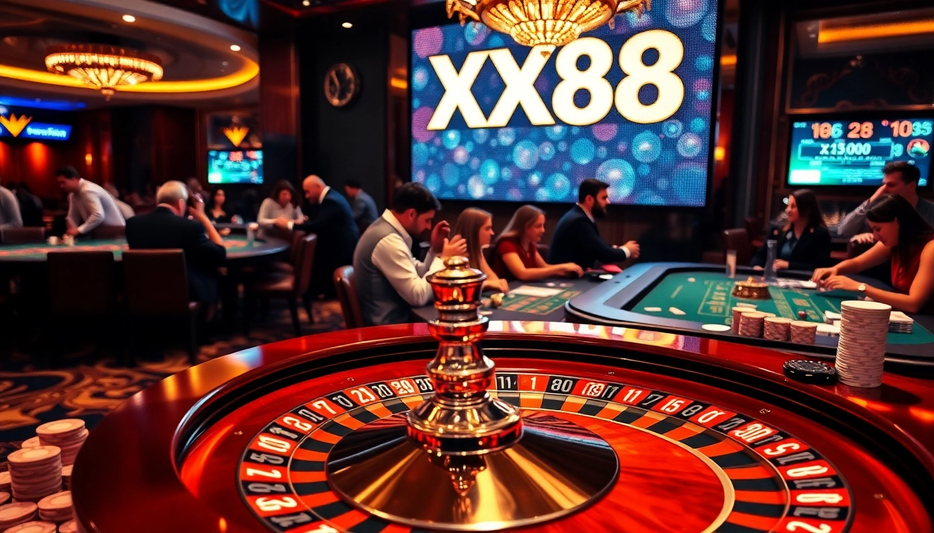 Experience the excitement at XX88 with dynamic casino games and engaging players.