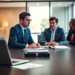 Headhunter Ingenieure beraten erfolgreich Ingenieure in einem modernen Büroumfeld.