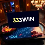 Experience the excitement of 33WIN with a luxurious online gambling setup featuring poker chips and roulette.
