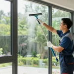 Expert window cleaning service in Bern ensuring pristine results during fensterreinigung bern.