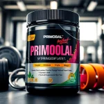 Primobal Primobolan präsentiert in einem modernen Fitnessumfeld mit ansprechendem Verpackungsdesign.