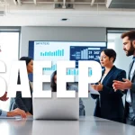 Effiziente Zusammenarbeit fuer SAP ERP in modernem Buero mit diversen Fachleuten.