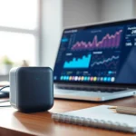 Evodrop Beobachter im modernen Arbeitsumfeld, das Produktivität und Innovation symbolisiert.